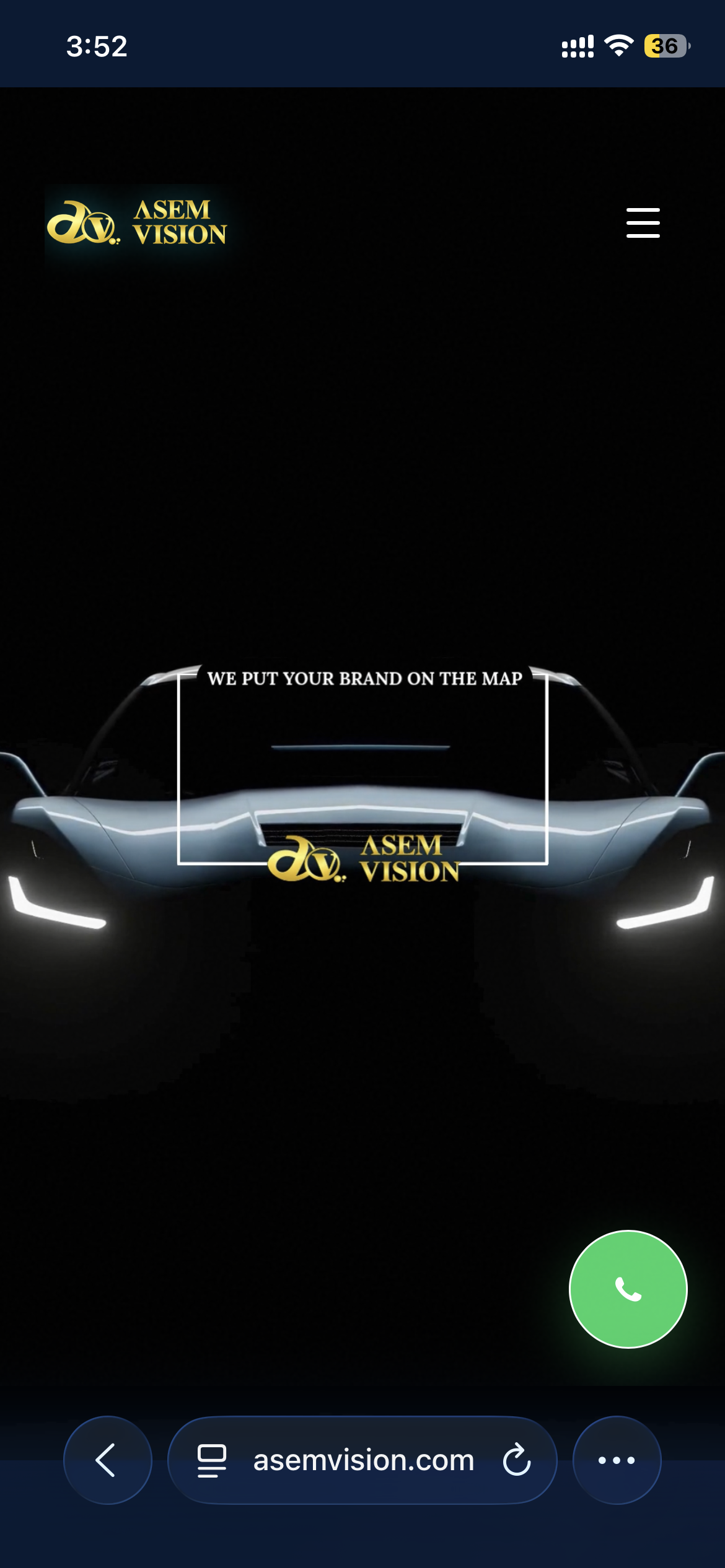 ASIM VISION website design project